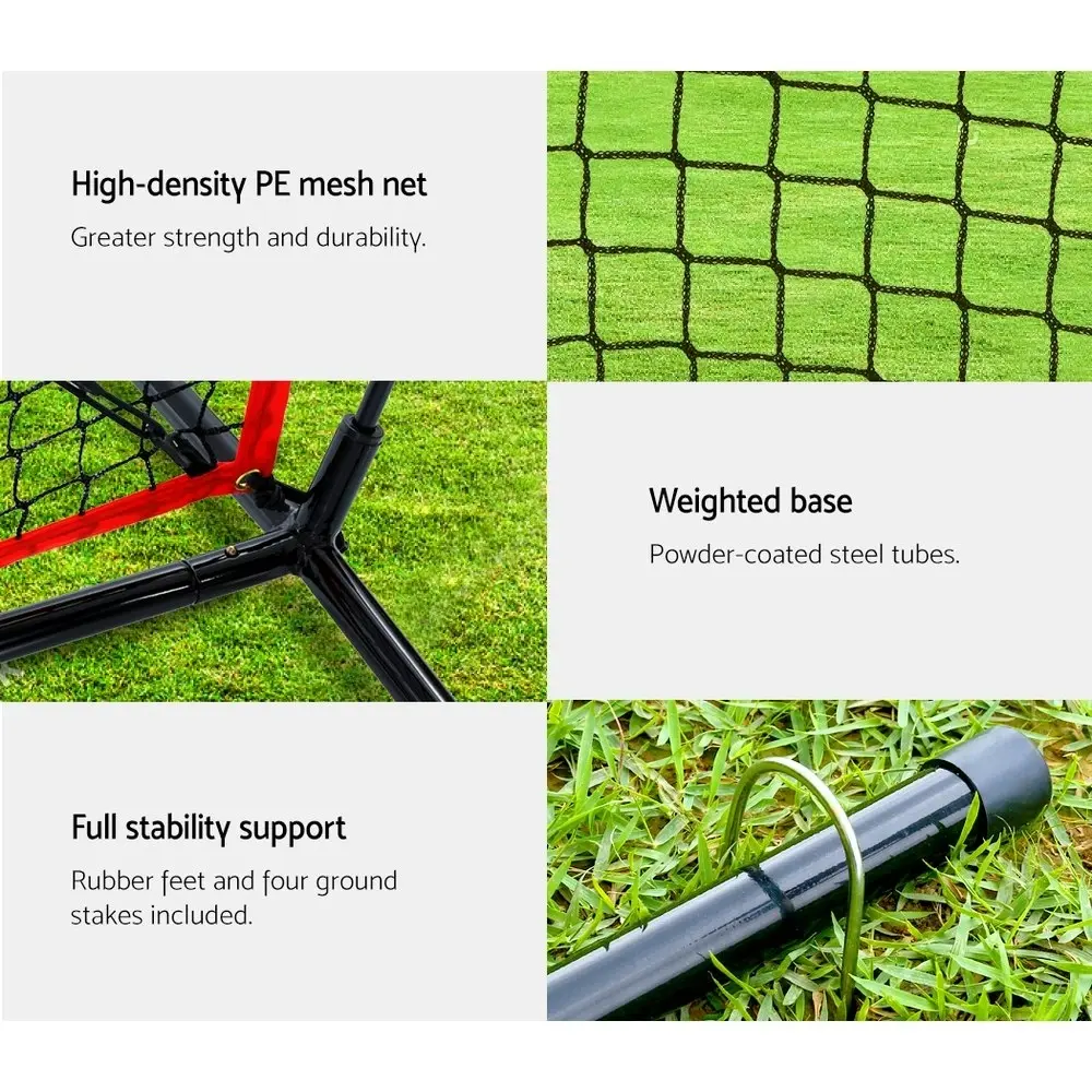 Everfit 7ft Baseball Net Pitching Kit with Stand SoftballÂ Training Aid Sports