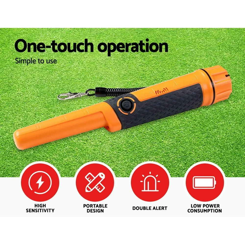 Metal Detector 40MM Sensitive Handheld Pinpointer Waterproof Automatic Hunter Orange