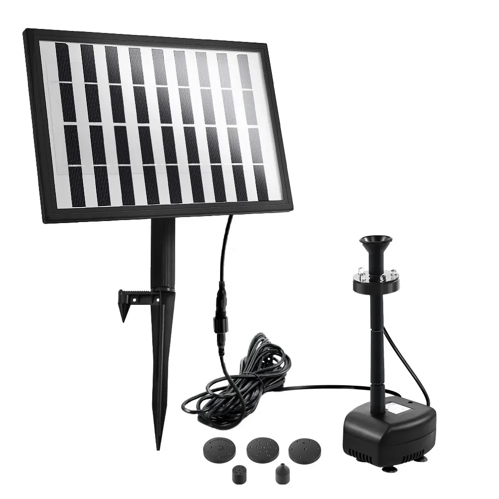 Gardeon Solar Pond Pump with Battery LED Lights 4 FT