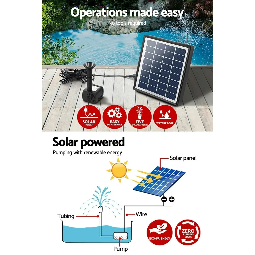 Gardeon Solar Pond Pump 4 FT