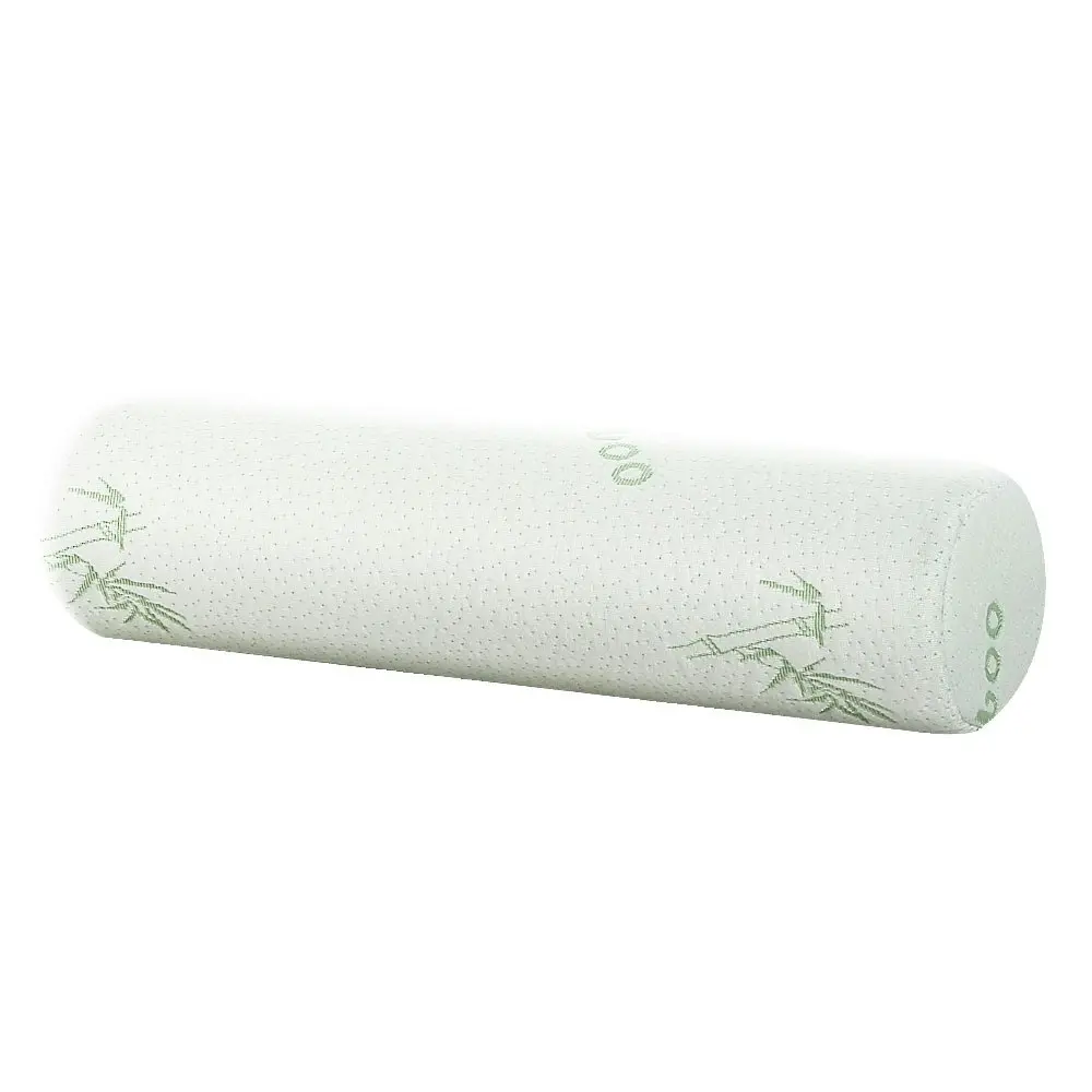 Giselle Bedding Memory Foam Neck Roll Pillow Bamboo Cover