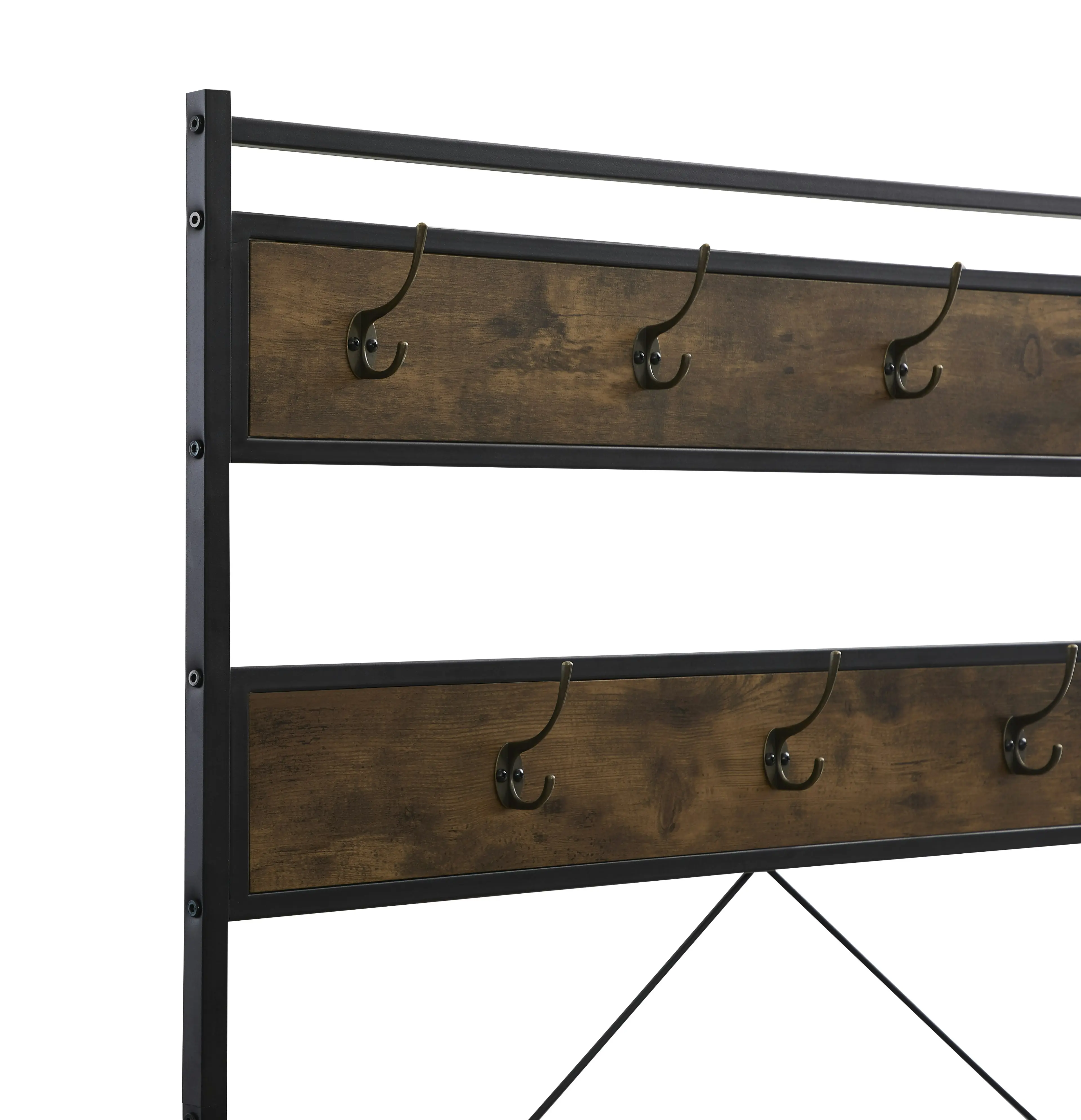 IHOMDEC 3 Tier Entryway Coat Shoe Rack and Storage Shelves