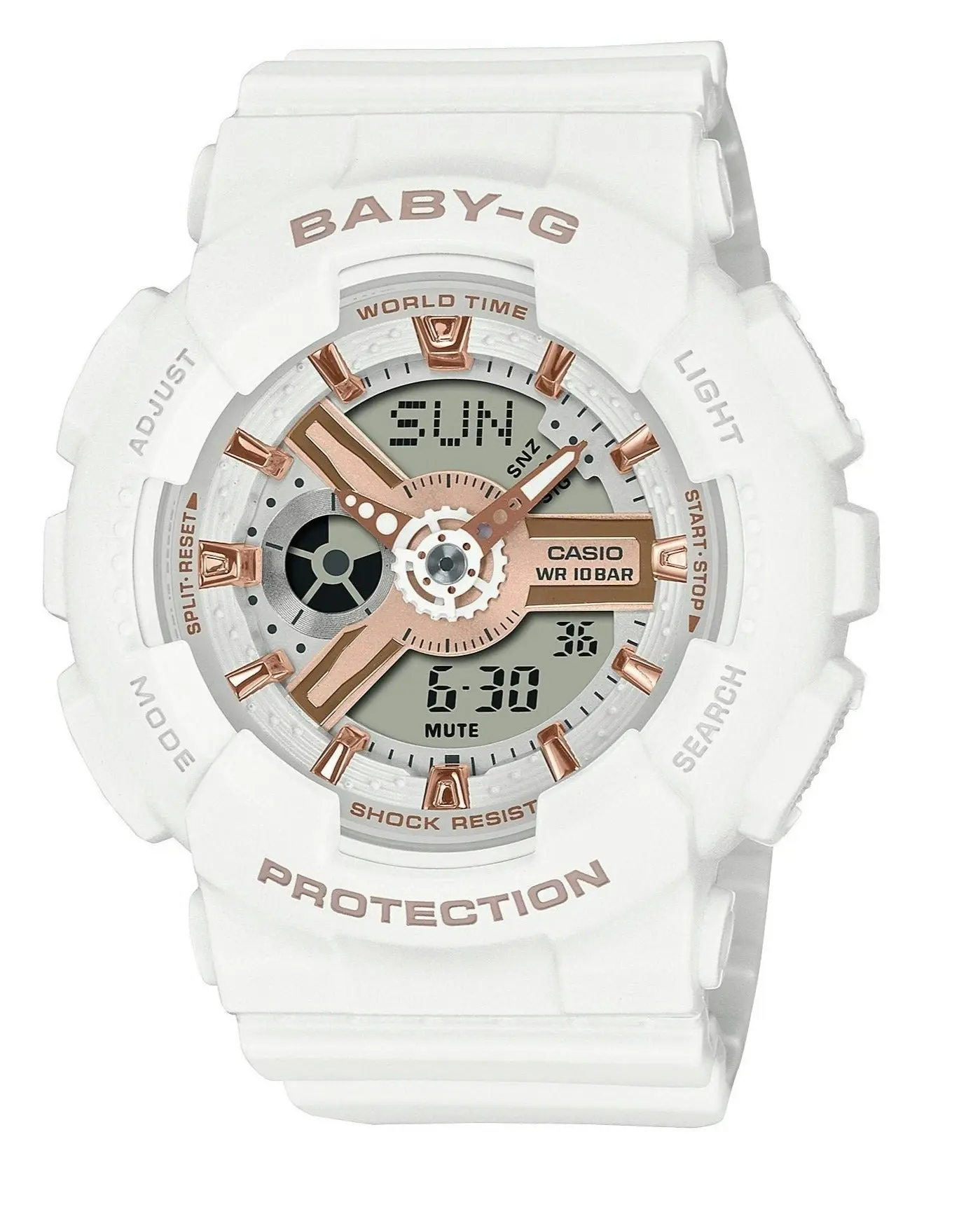 Baby G Digital & Analogue Watch Rose Gold Series BA110XRG-7A