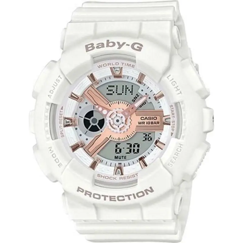 Baby G Digital & Analogue Watch Rose Gold Series BA110XRG-7A