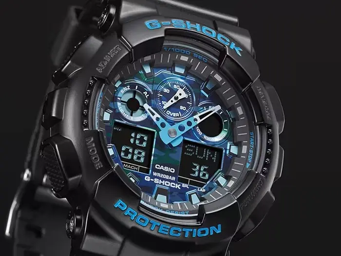 G-Shock Digital & Analogue Watch Camouflage Series GA100CB-1A