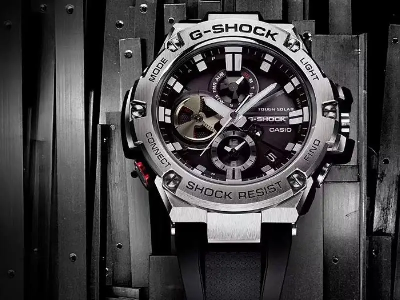 G-Shock Digital & Analogue Watch G-Steel Series GSTB100-1A