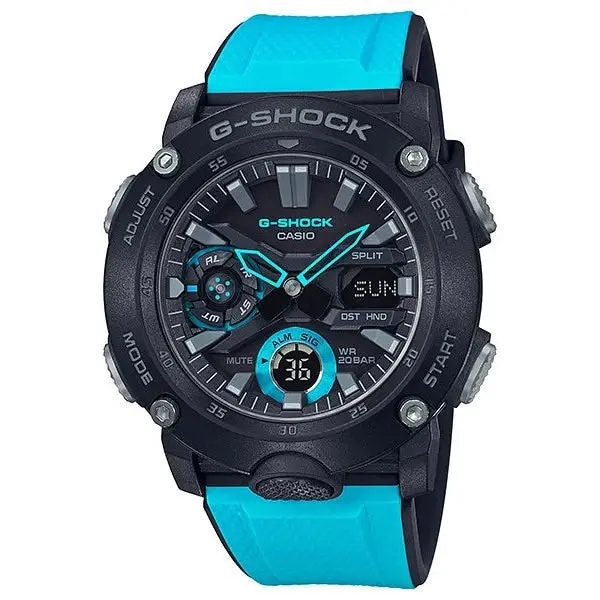 G-Shock Digital & Analogue Watch Carbon Core Guard Series GA2000-1A2