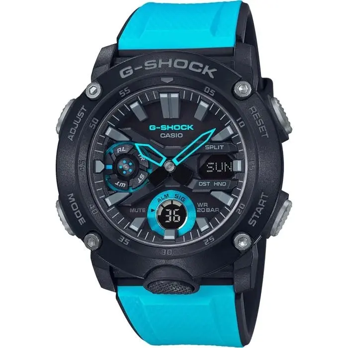 G-Shock Digital & Analogue Watch Carbon Core Guard Series GA2000-1A2