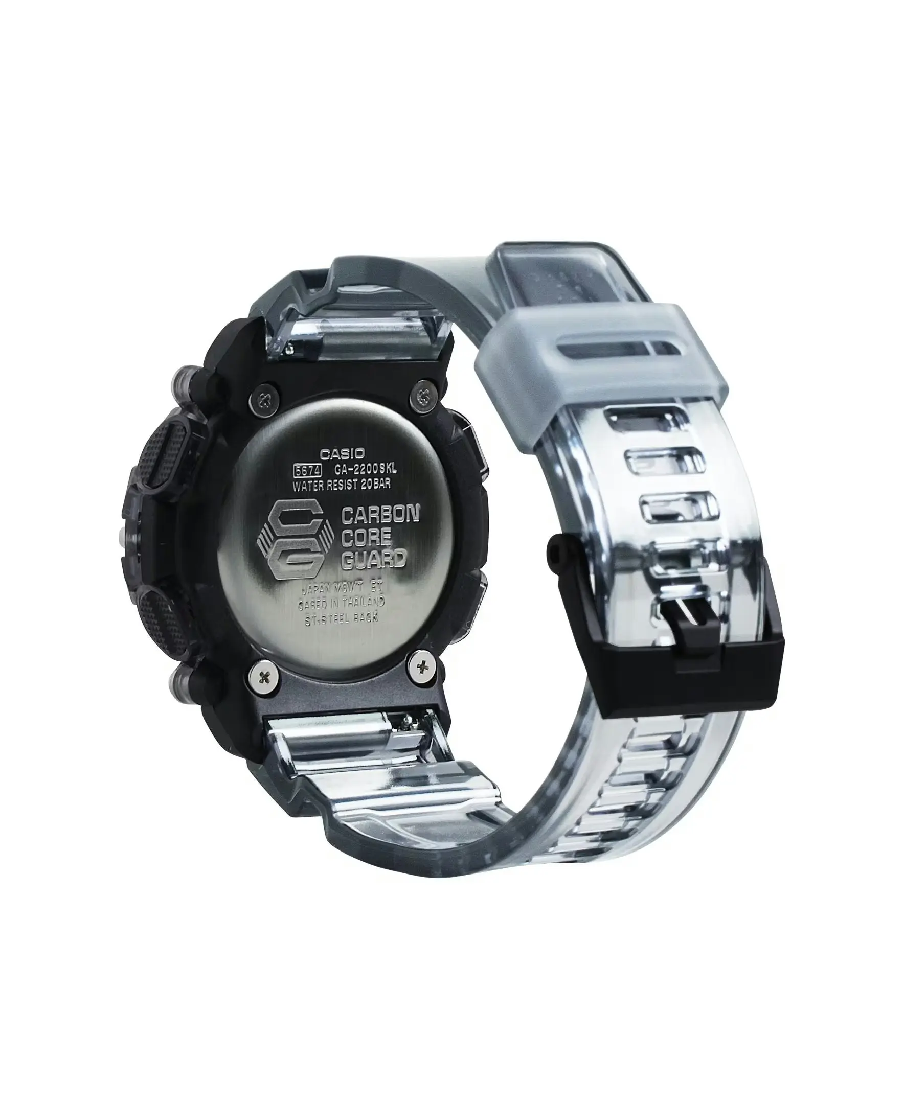 G-Shock Digital & Analogue Watch Carbon Core Guard Sound Wave Series GA2200SKL-8A