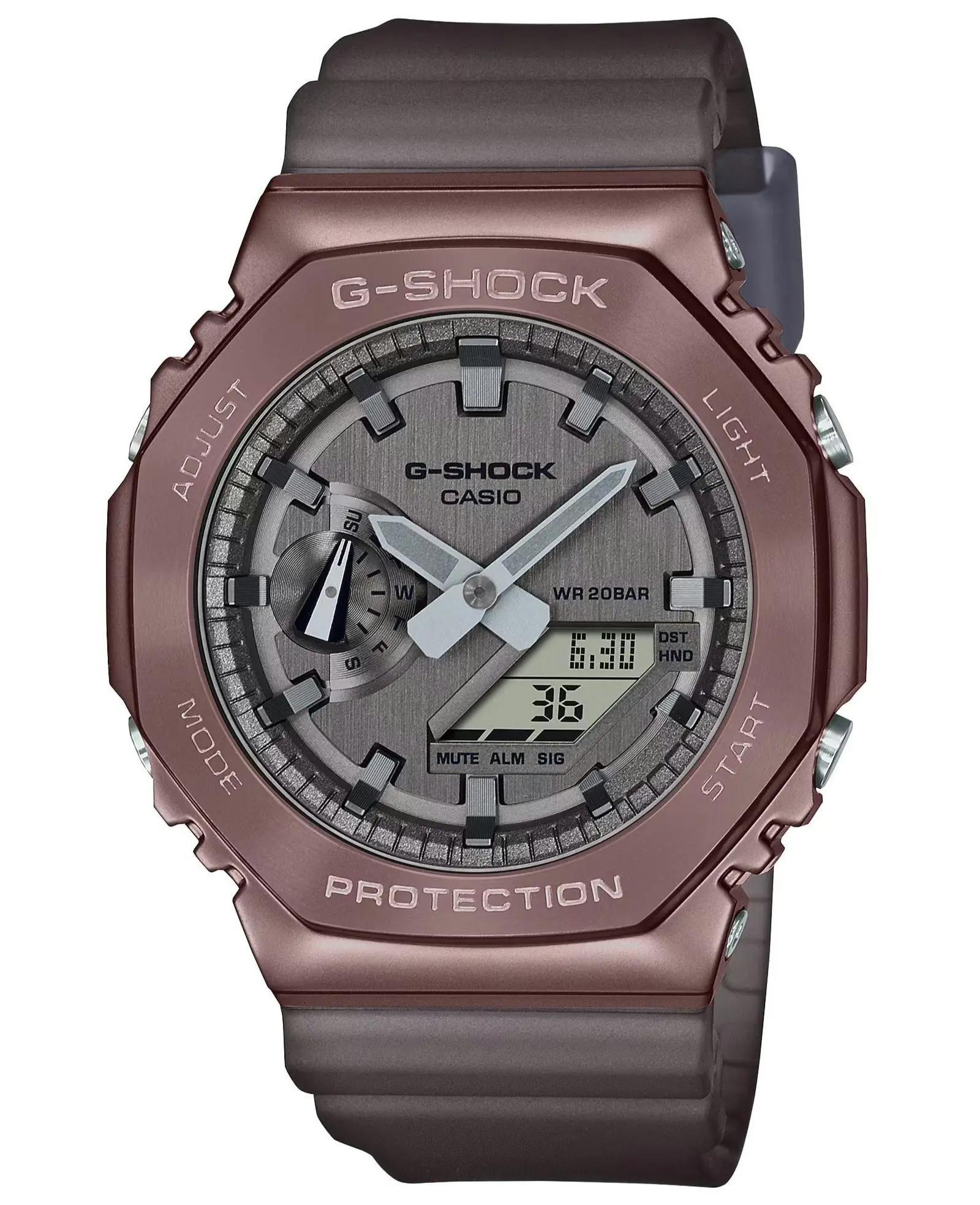 G-Shock Digital & Analogue G Steel Watch Metalized Series GM2100MF-5A