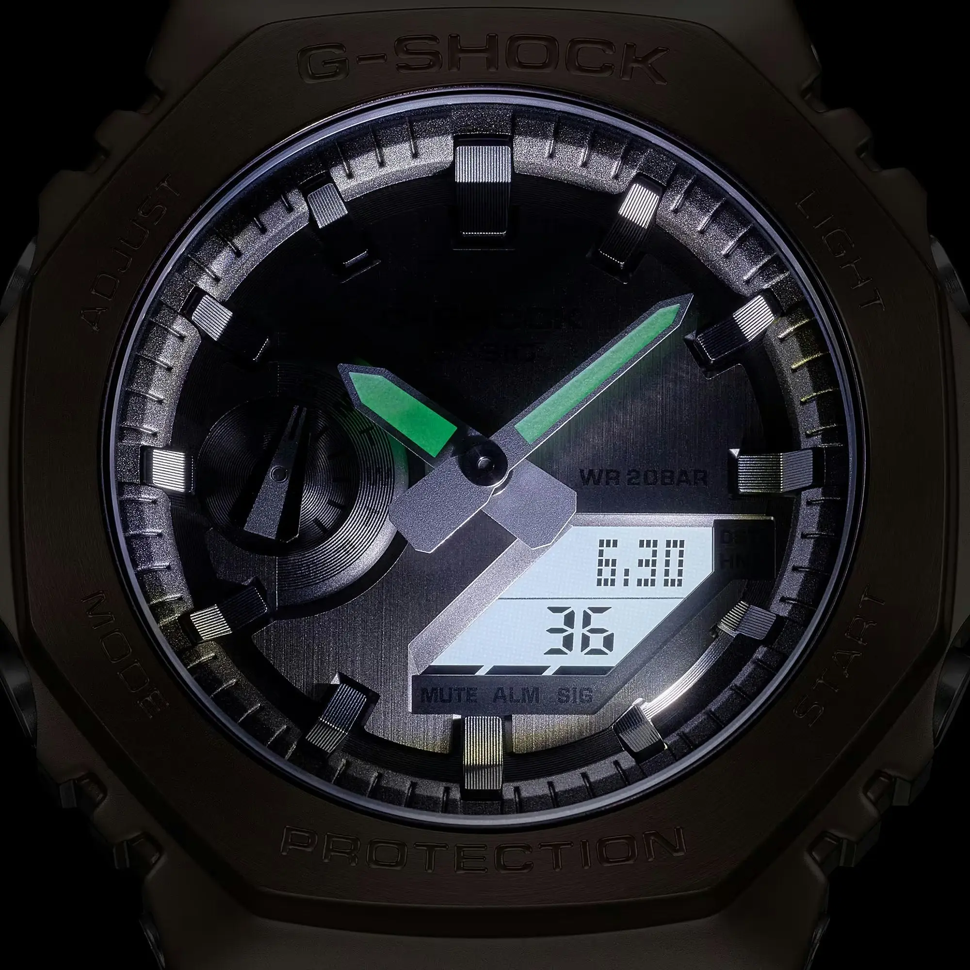 G-Shock Digital & Analogue G Steel Watch Metalized Series GM2100MF-5A