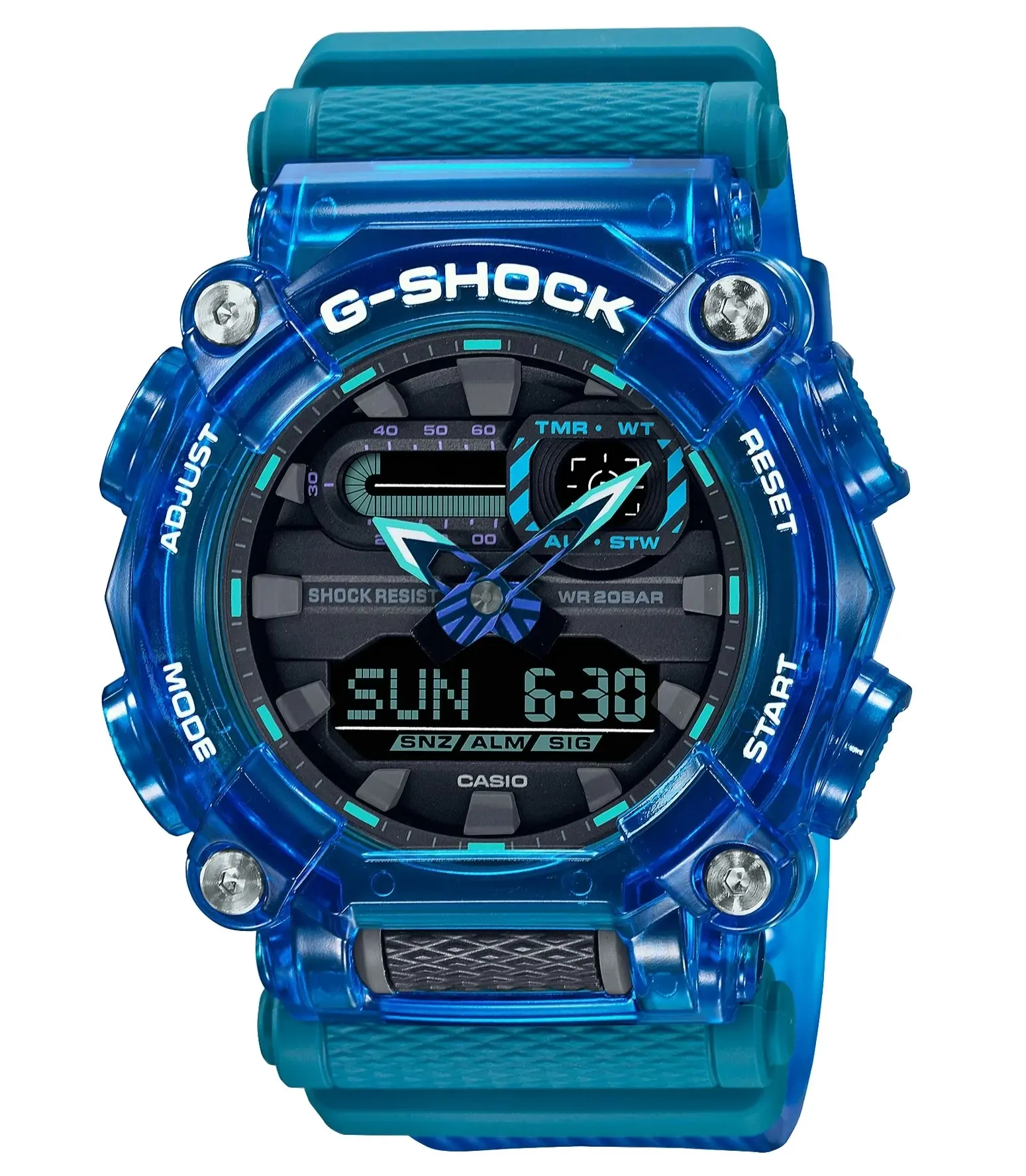 G-Shock Sound Waves Series Digital & Analogue Watch GA900SKL-2A