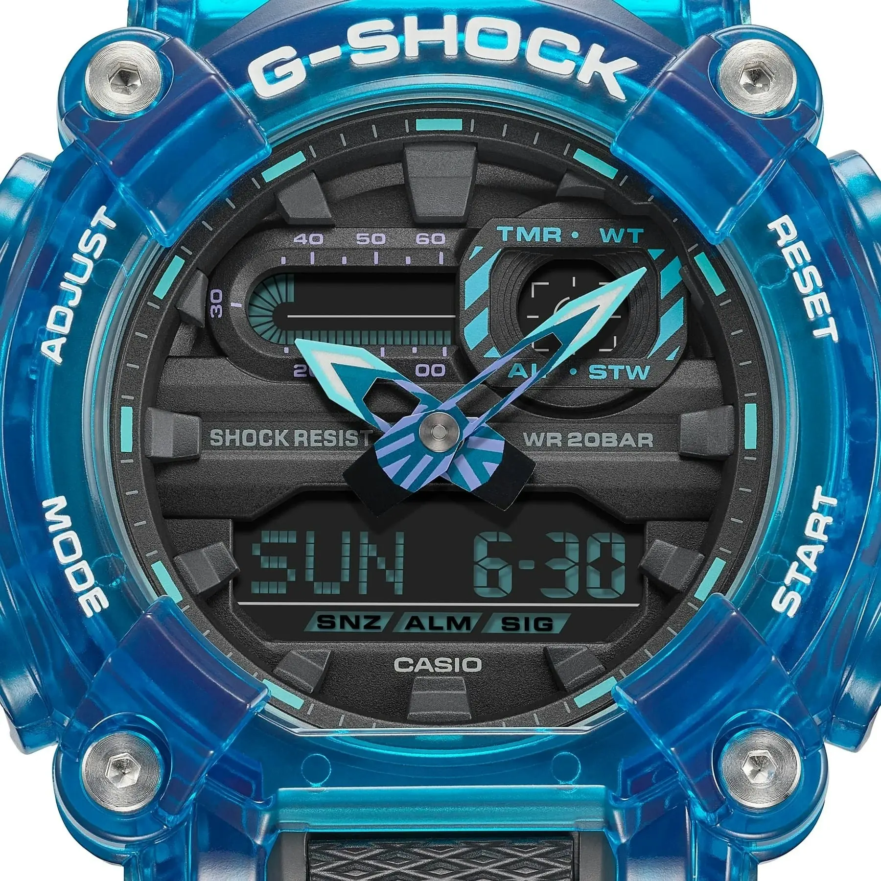 G-Shock Sound Waves Series Digital & Analogue Watch GA900SKL-2A