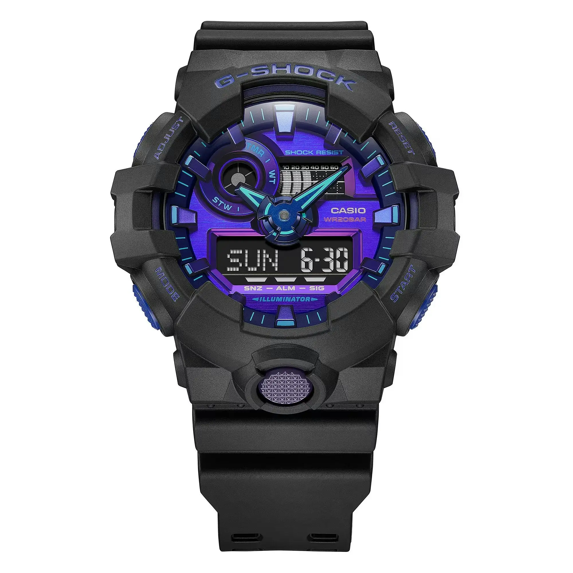 G-Shock Digital & Analogue Watch Virtual World Series GA700VB-1A