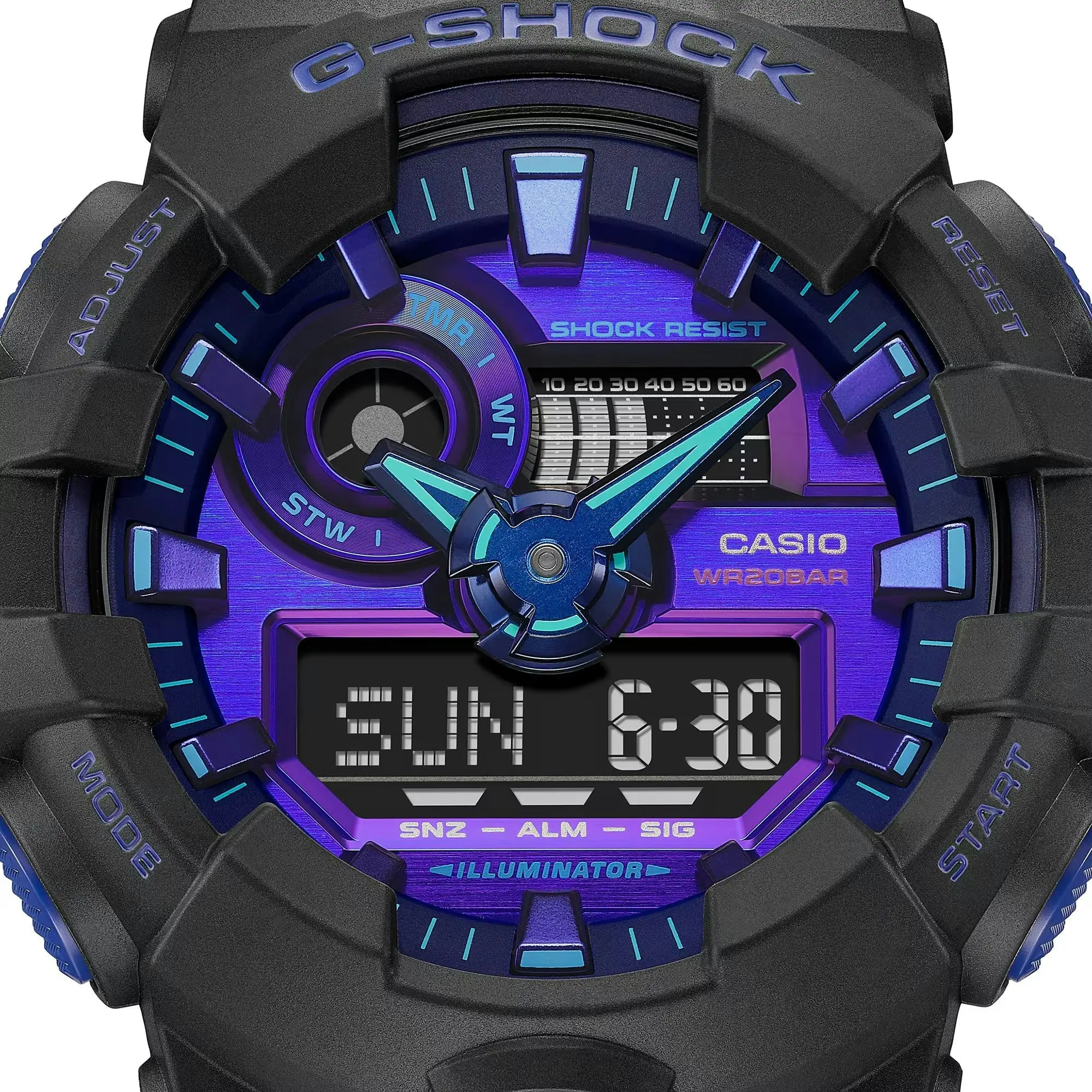 G-Shock Digital & Analogue Watch Virtual World Series GA700VB-1A