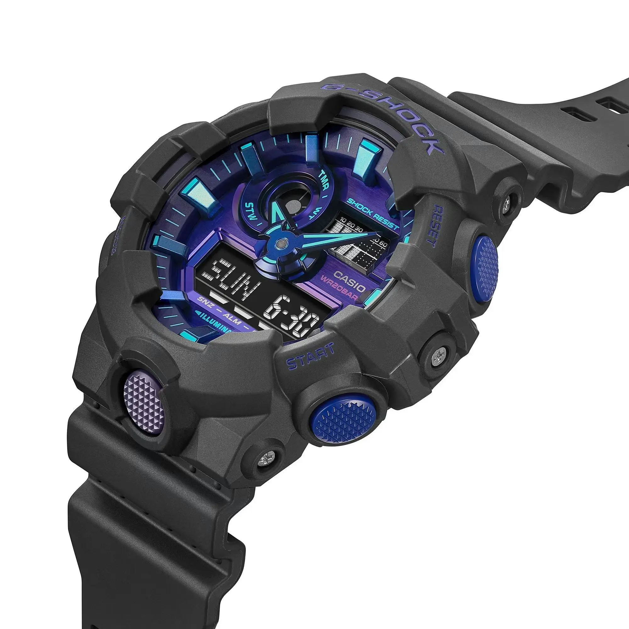 G-Shock Digital & Analogue Watch Virtual World Series GA700VB-1A