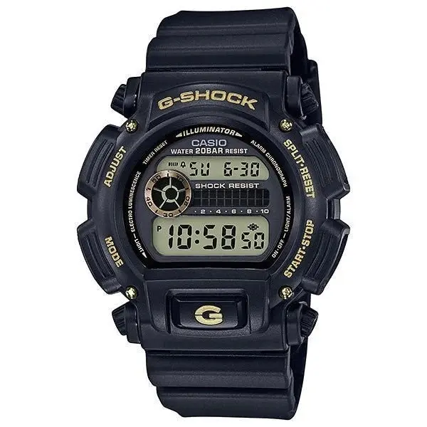 G-Shock Digital & Analogue Watch Black and Gold Series DW9052GBX-1A9