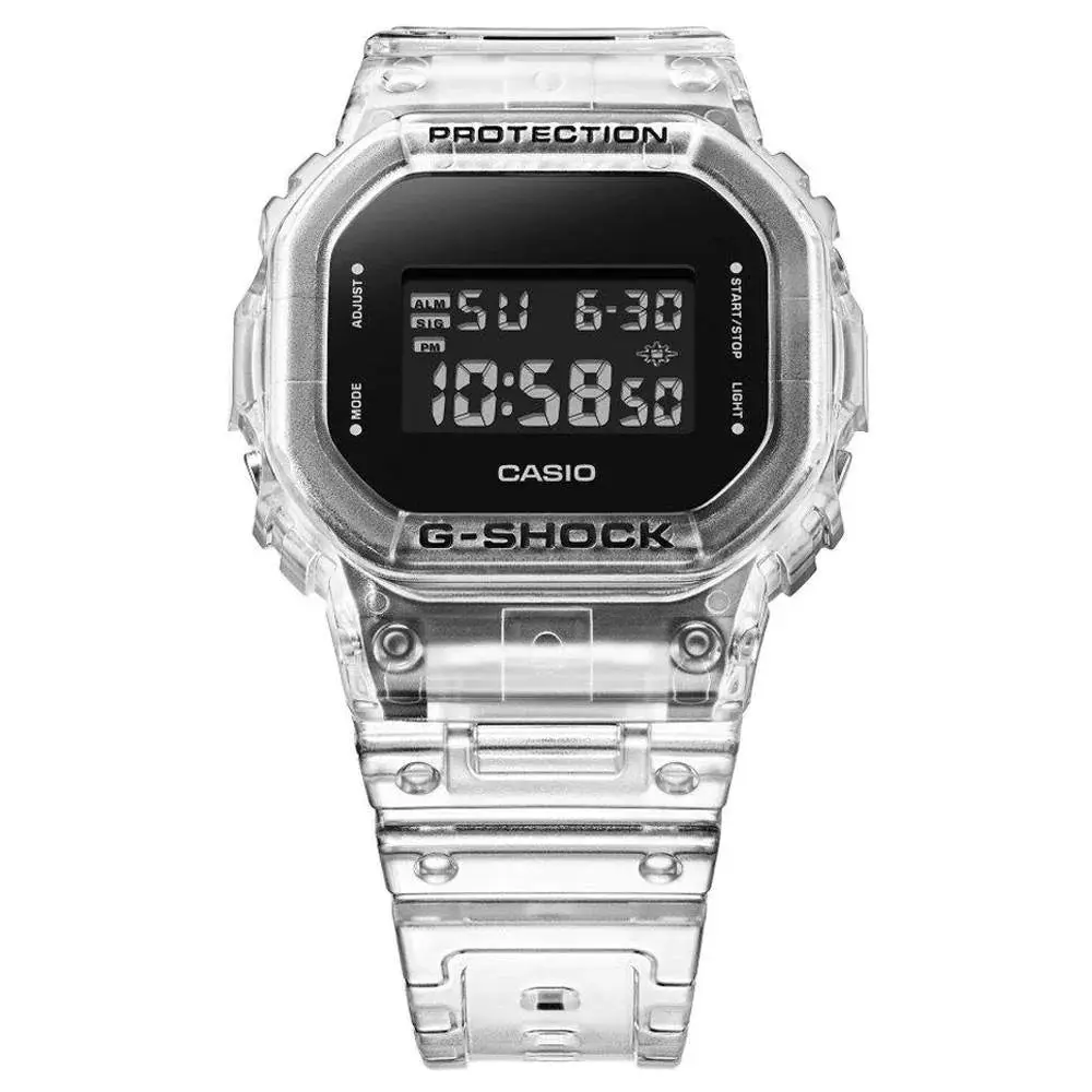 G-Shock Digital Skeleton Transparent Series DW5600SKE-7D