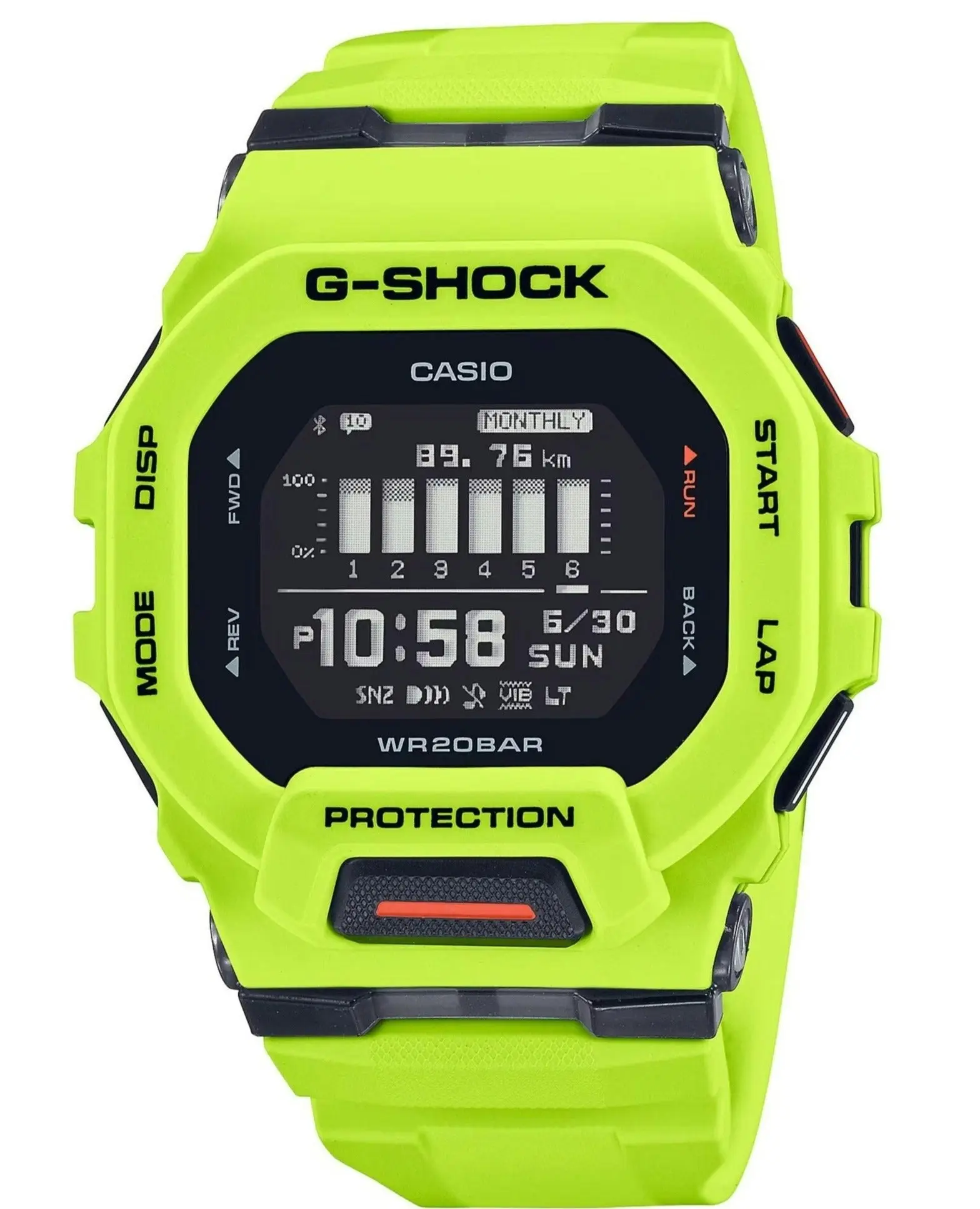 G-Shock Digital Bluetooth Fitness Watch G Squad Series GBD200-9D