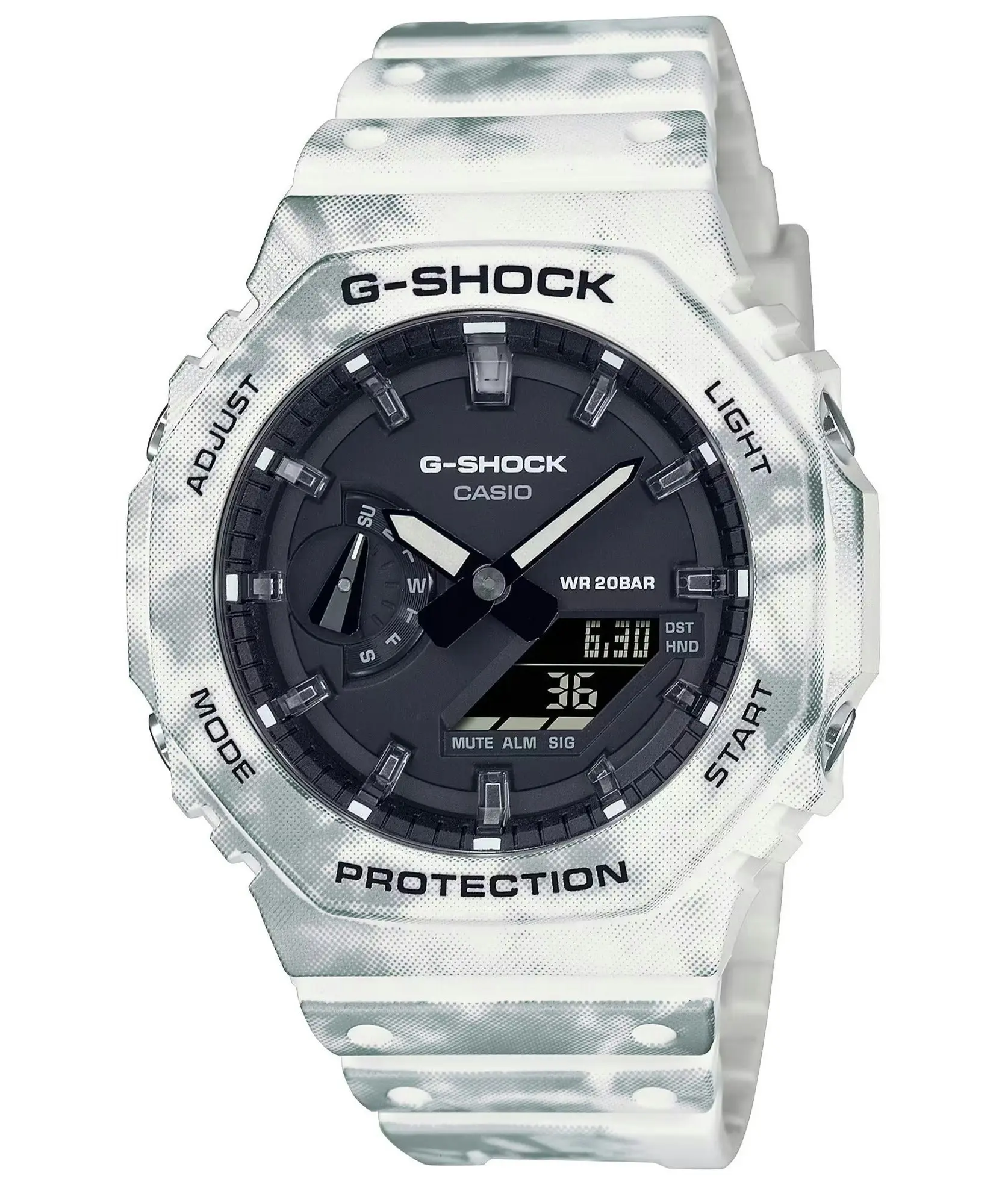 G-Shock Digital & Analogue Watch CasiOak Frozen Forest Series GAE2100GC-7A