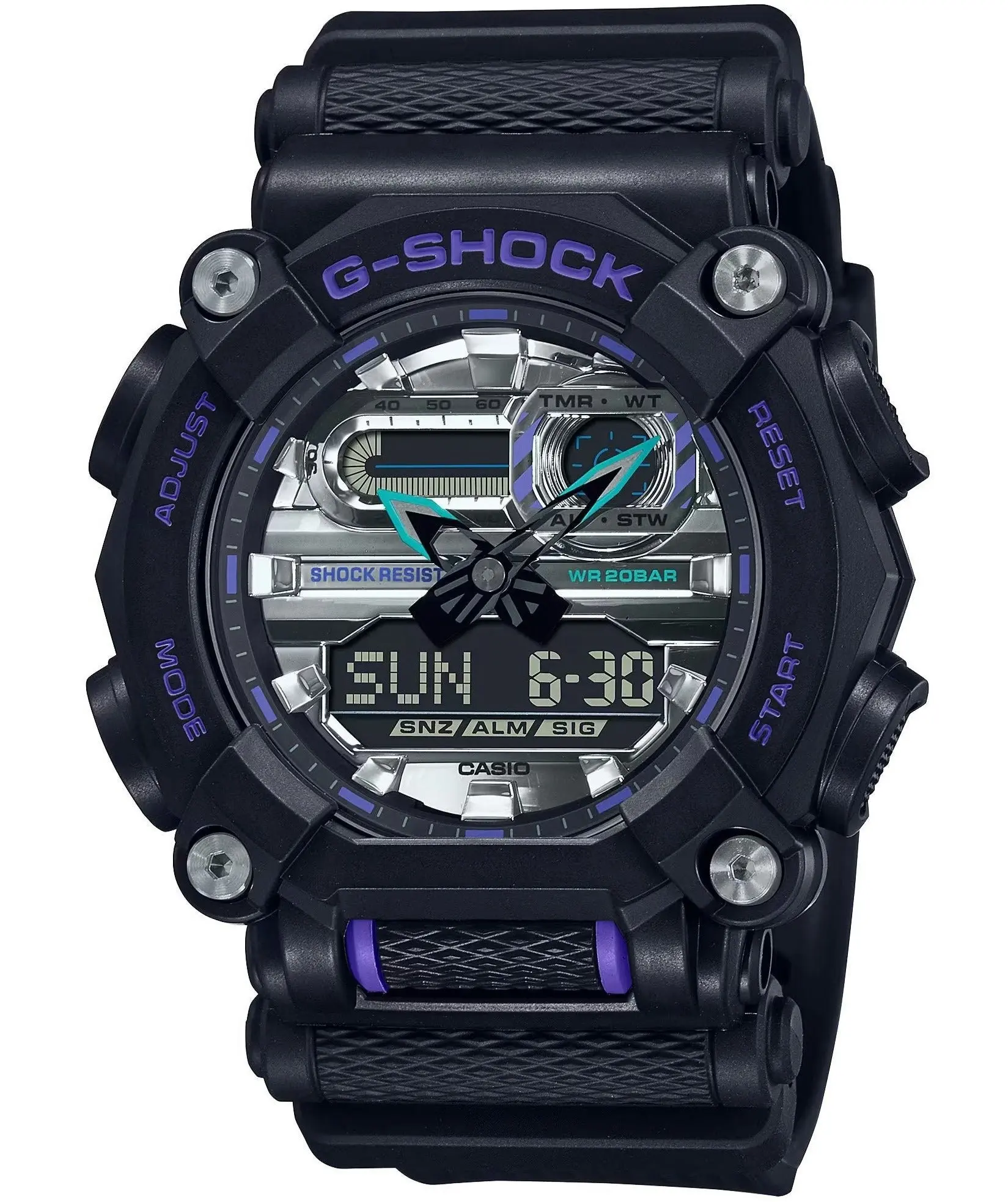 G-Shock Digital & Analogue Watch Metallic Series GA900AS-1A