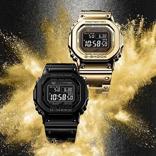 G-Shock Digital & Analogue G Steel Watch Full Metal Series GMWB5000GD-9DR