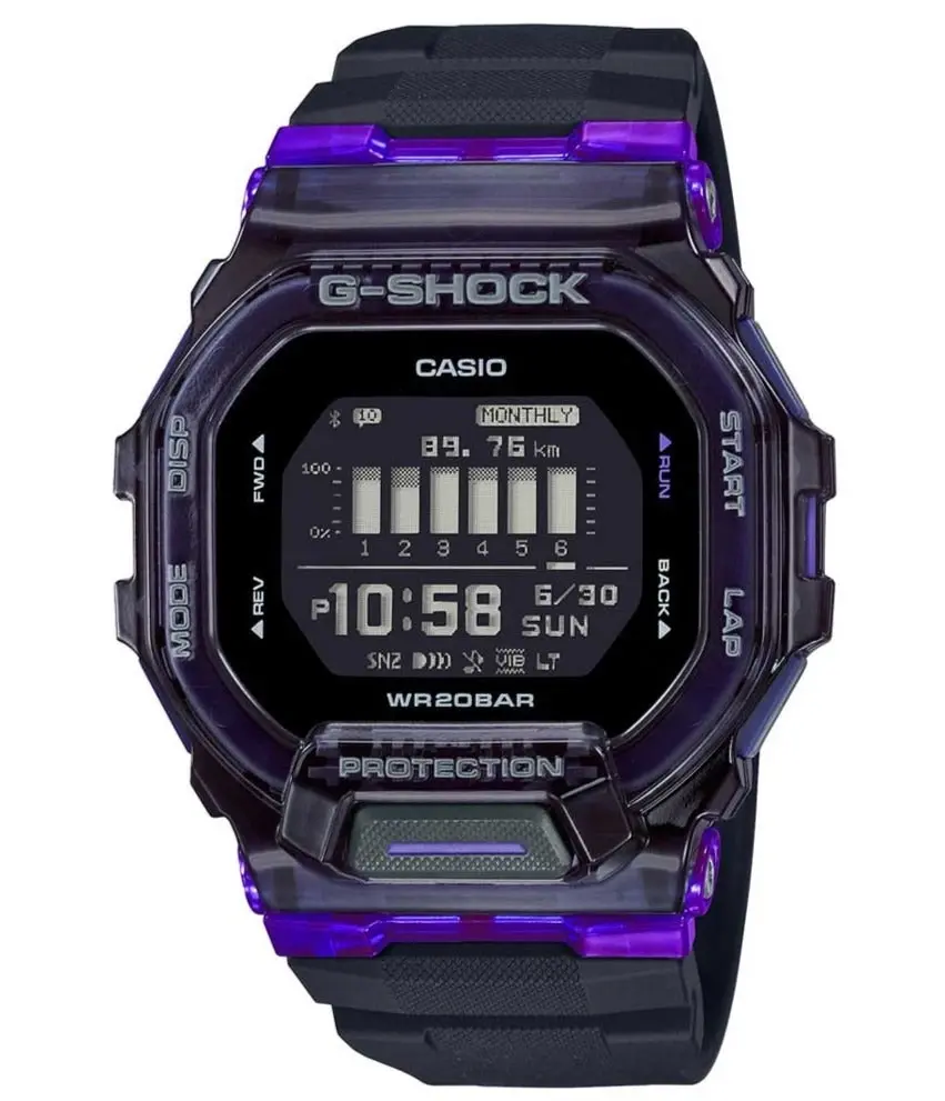 G-Shock Digital Bluetooth Fitness Watch G Squad Series GBD200SM-1A6