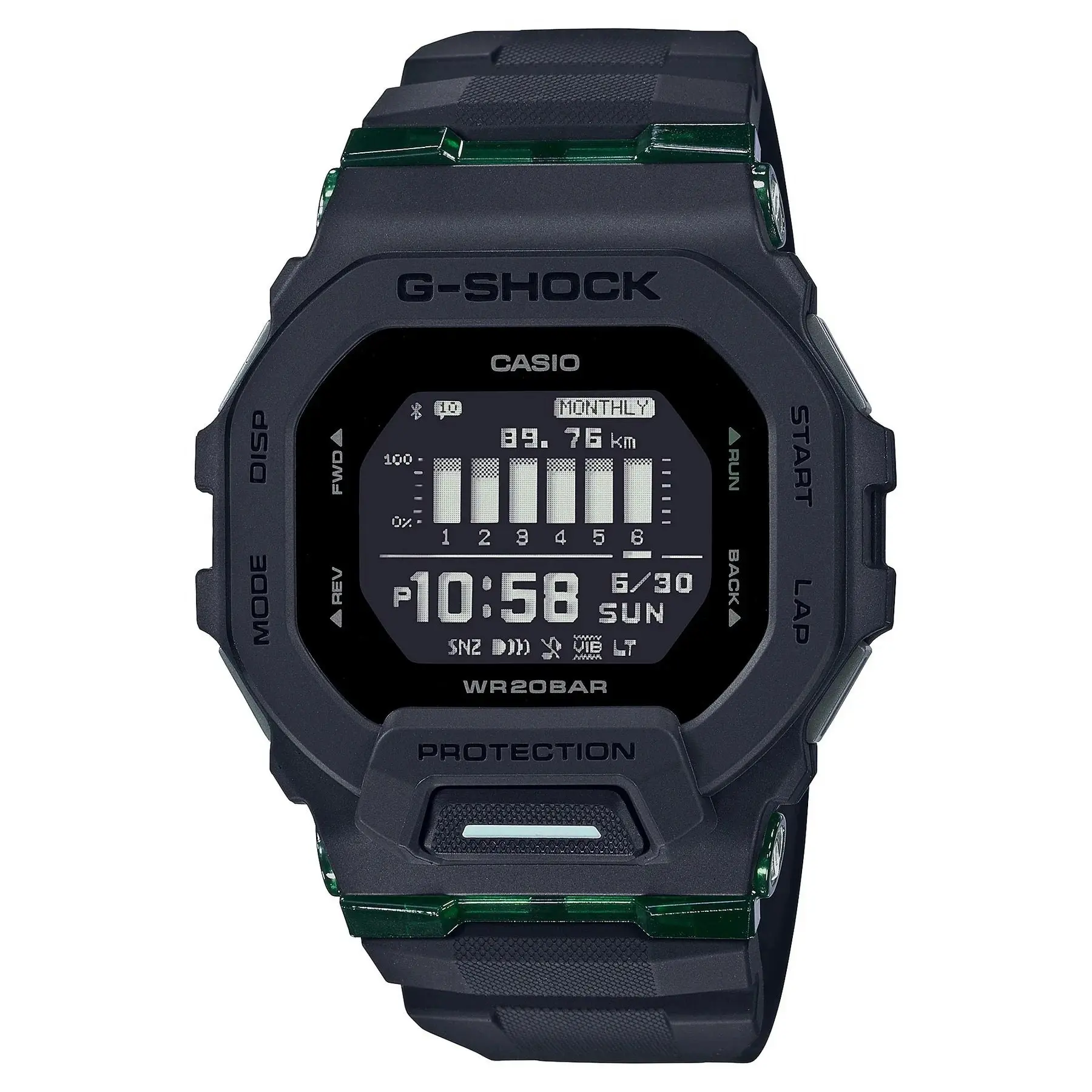 G-Shock Digital Bluetooth Fitness Watch G Squad Series GBD200UU-1D