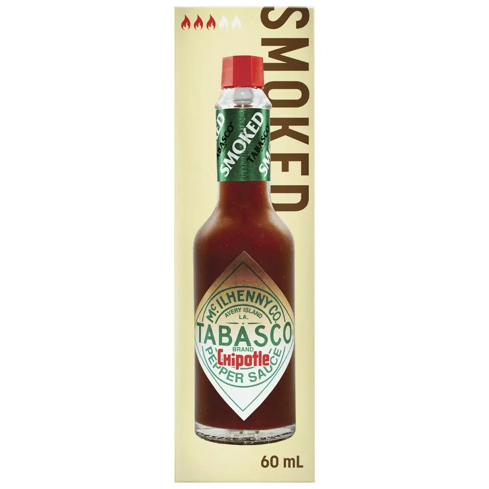 2x Tabasco 60ml Smoked Chipotle Hot/Spicy Jalapeno/Pepper Sauce/Marinade Food