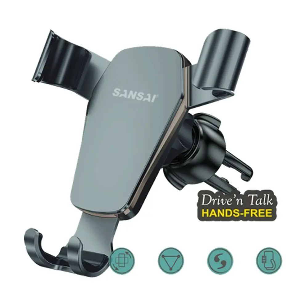 Sansai Gravity Hands Free Smartphone/Mobile Holder Car Adjustable Vent Mount