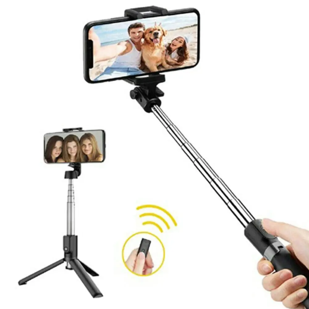 Sansai Portable Pocket Wireless Bluetooth Selfie Stick/Tripod w/ Remote Control