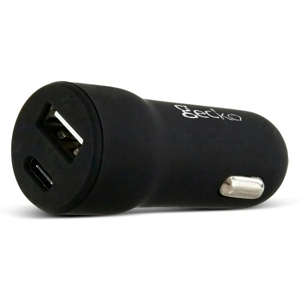 Gecko 36W Dual Ports USB-A/USB-C Cigarette Lighter Android/Samsung Car Charger