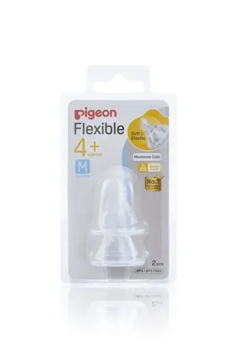 PIGEON Flexible Peristaltic Teat M 2pcs