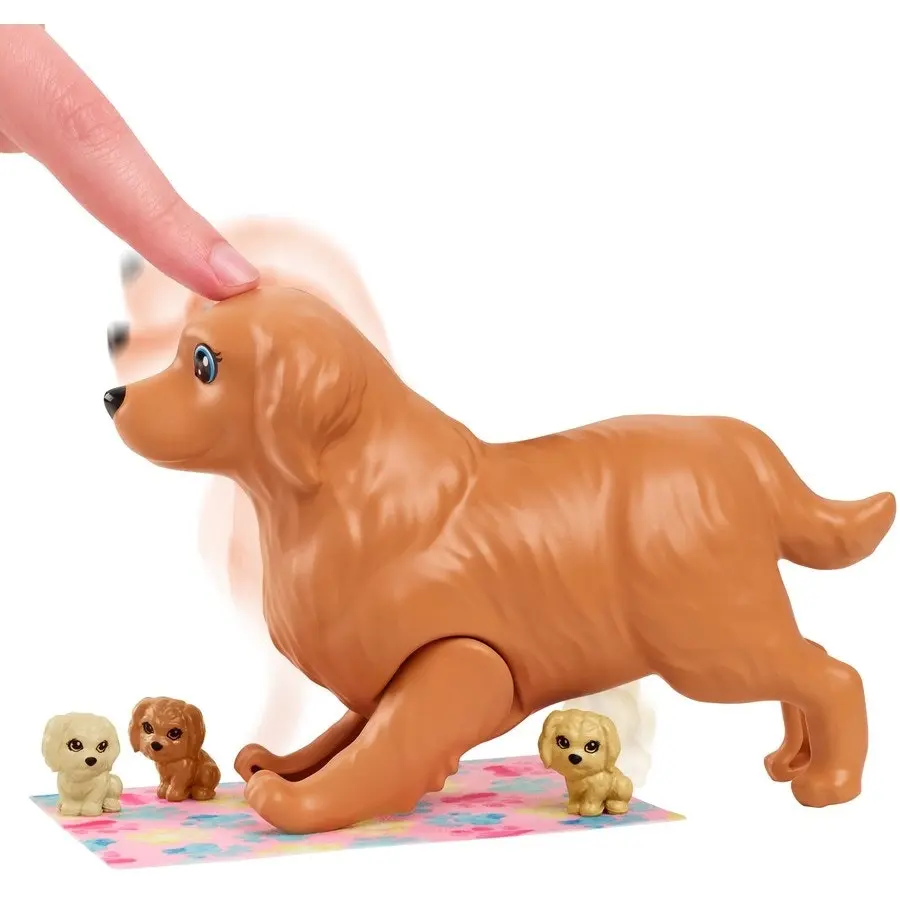 Barbie Doll and Newborn Pups Playset