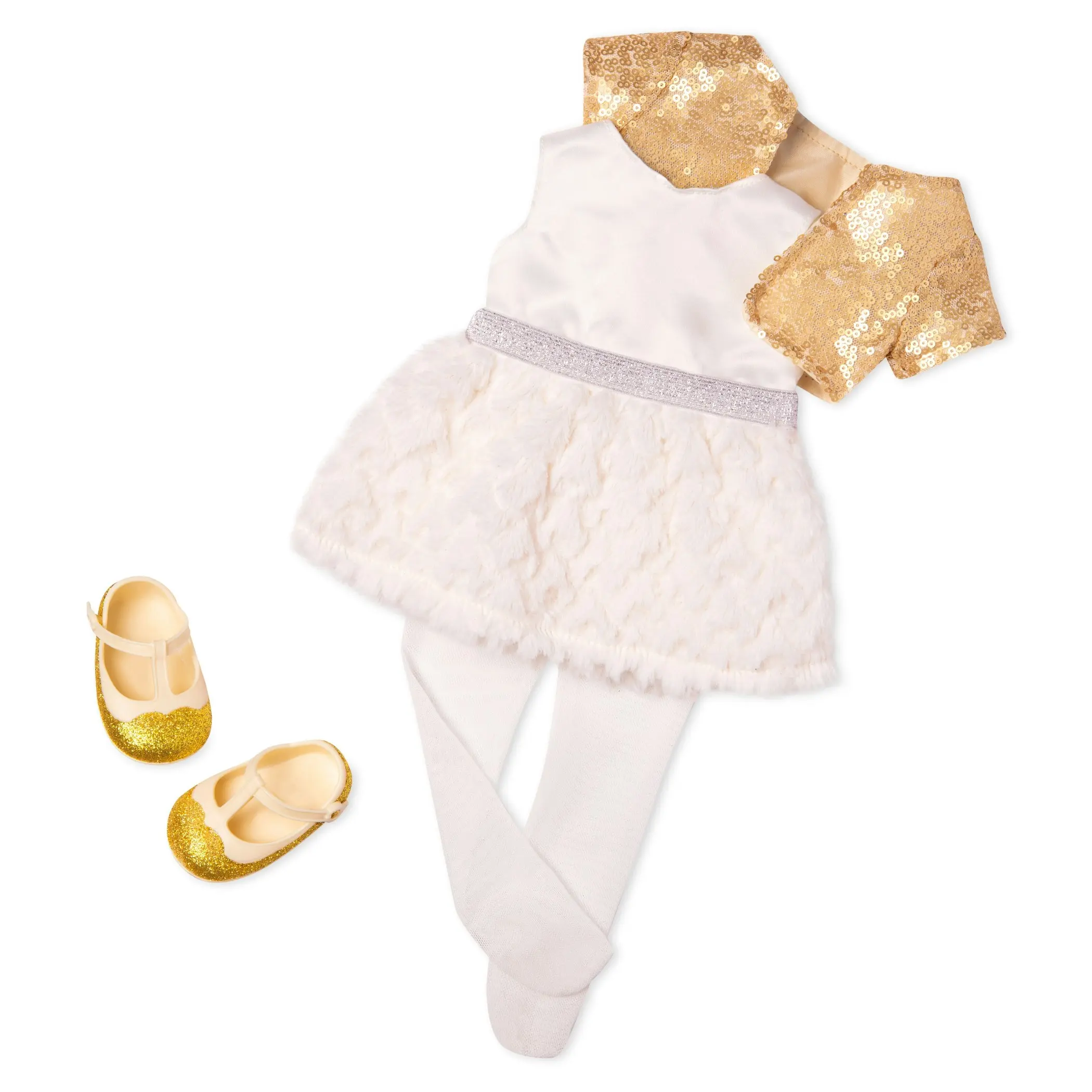 Our Generation Haven Doll W/Dress & Gold Sequin Cardigan