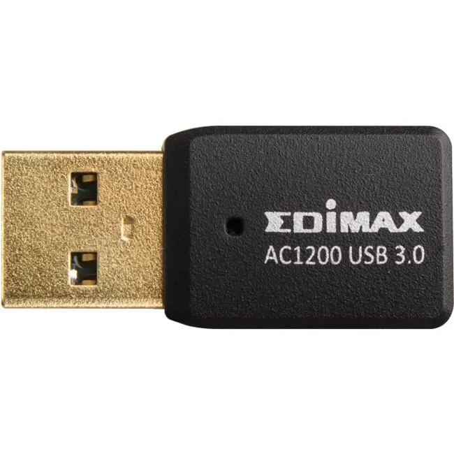 Edimax AC1200 Portable 2.4/5GHz Wi-Fi Range Dual-Band MU-MIMO USB 3.0 Adapter BK