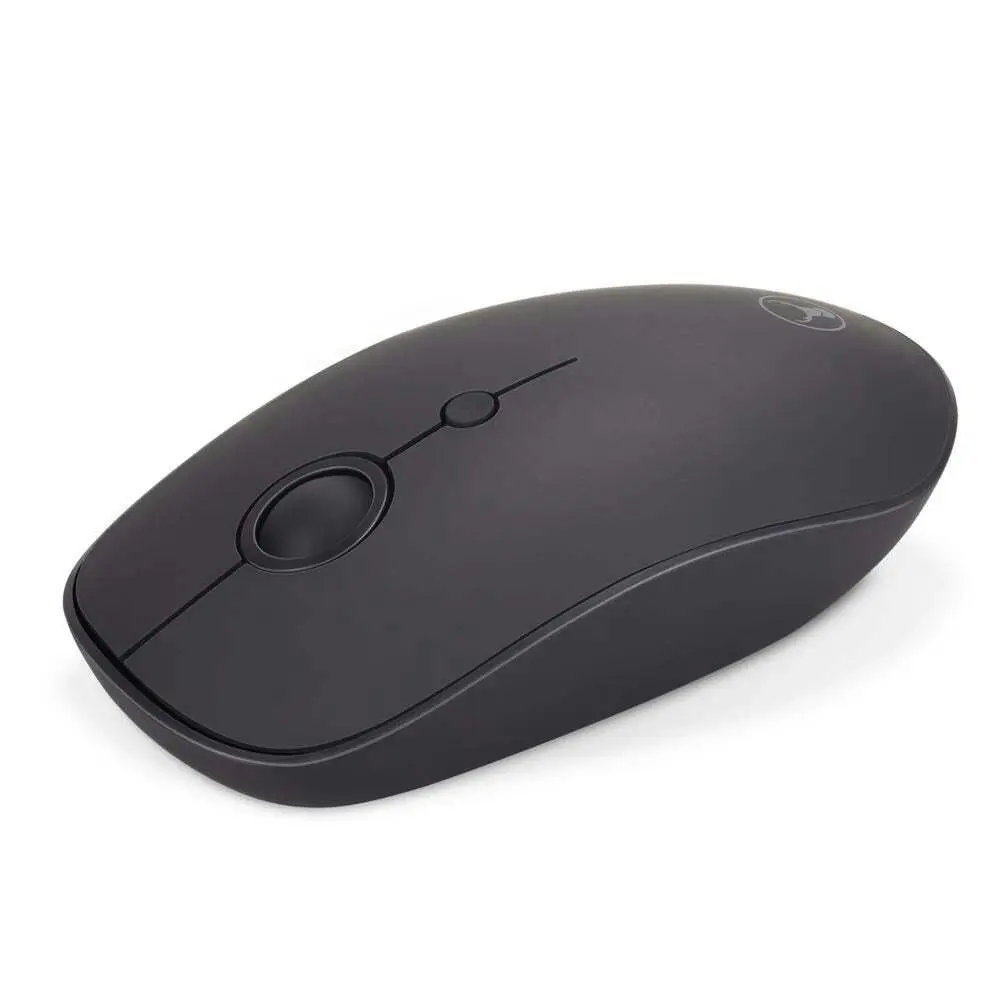 Bonelk Wireless Round Scroll 4D M-257 Bluetooth Mouse/Dongle 800-1600 DPI Black