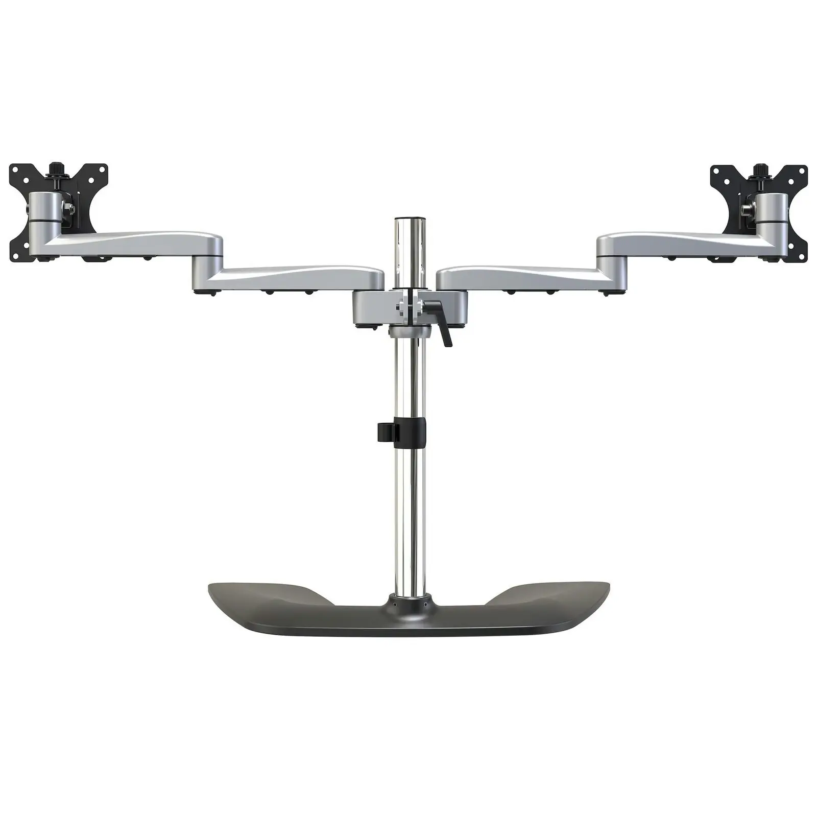 Star Tech Dual Ergonomic 8kg Per Monitor Stand VESA Mount f/ 32in Display Silver