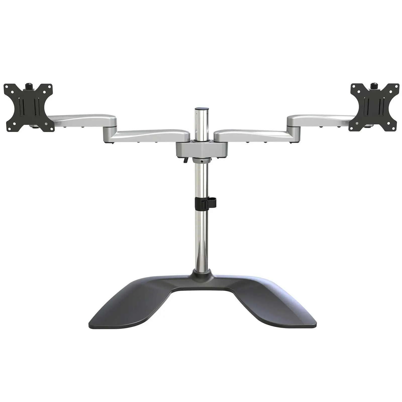 Star Tech Dual Ergonomic 8kg Per Monitor Stand VESA Mount f/ 32in Display Silver