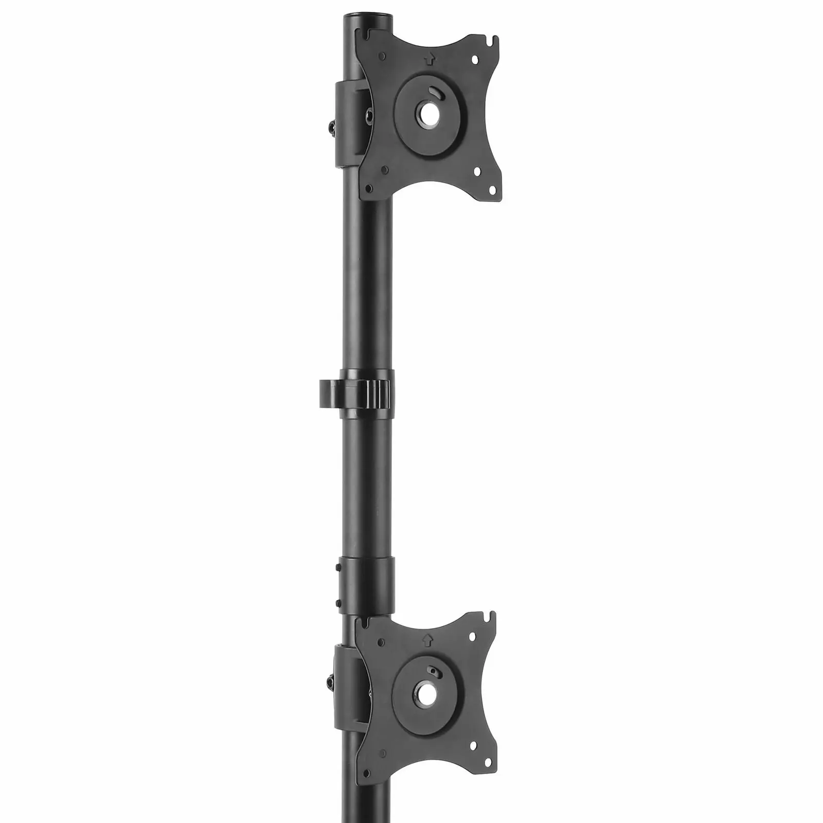 Star Tech Dual Adjustable Vertical 10kg Per Monitor Mount f/ 13-27in Display BLK