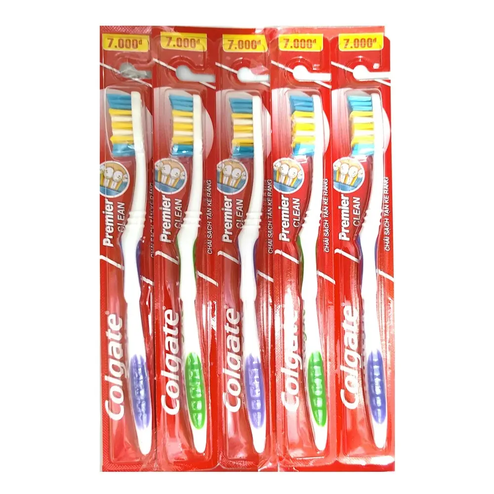 4x 5PK Colgate Premier Clean Standard Adult Toothbrush Dental Oral Teeth Care