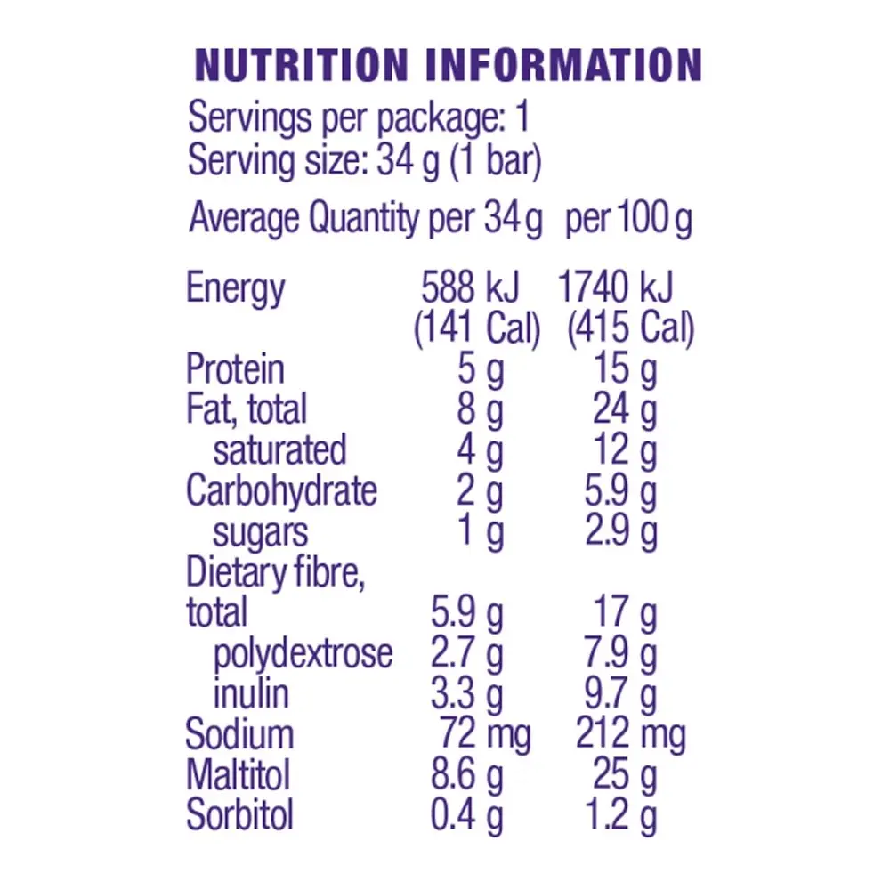 15pc Atkins Low Carb/Sugar 34g Endulge Protein Bar Diet Snack Caramel Nut Chew