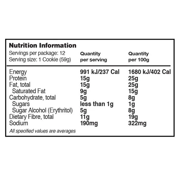 12pc Quest 59g Protein Cookie Weight Management Diet Snack Double Chocolate Chip