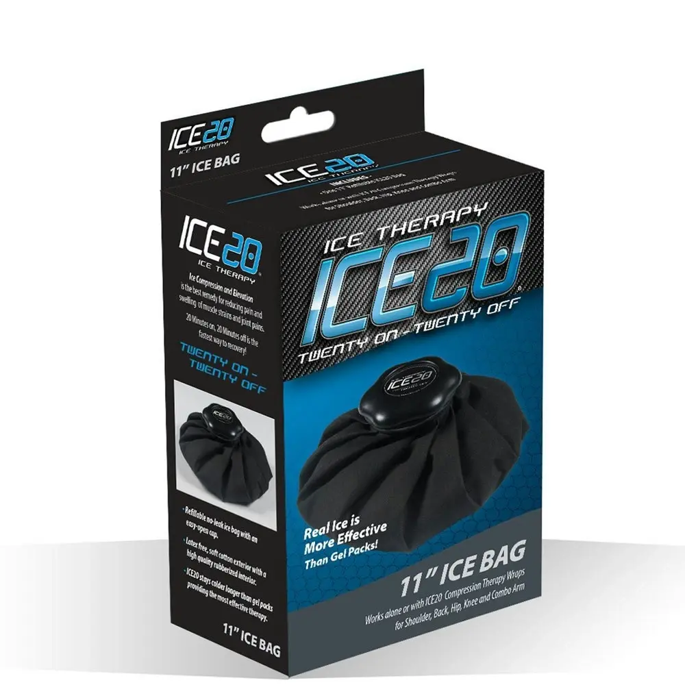 2x Ice20 11" Ice Therapy Bag Cooler Compression Pack for Injury/Knee/Wrist/Ankle