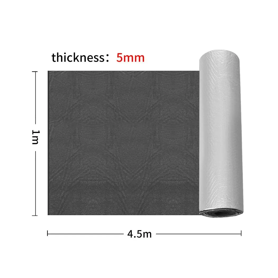 4.5㎡ Sound Deadener Foam 5mm Thick Insulation Mat Car Heat Shield Noise Proofing