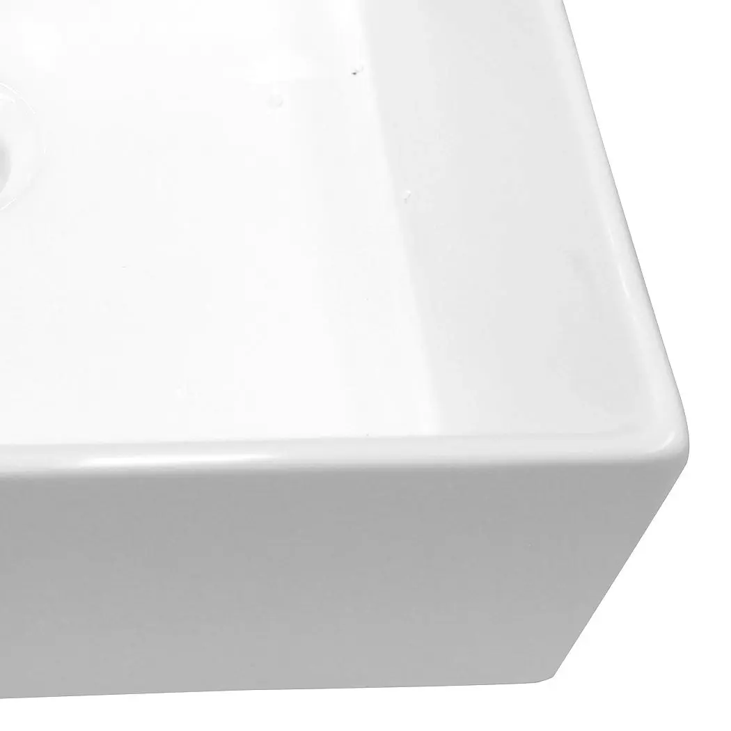 Traderight Group  Ceramic Basin Bathroom Wash Counter Top Hand Wash Sink Vanity Above Rectangle