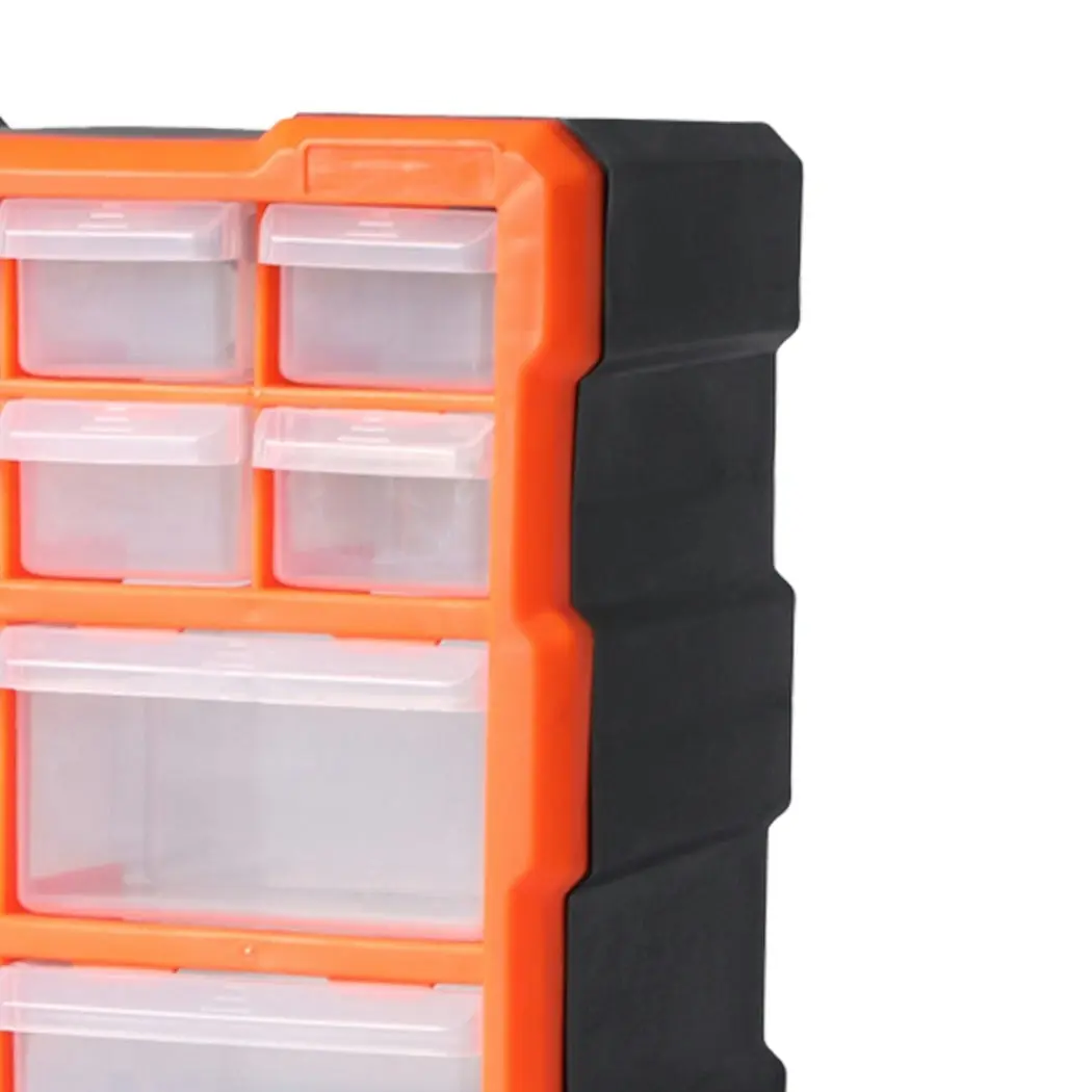 Traderight Tool Storage Cabinet Organiser Drawer Bins Workshop Chest 12 Drawers