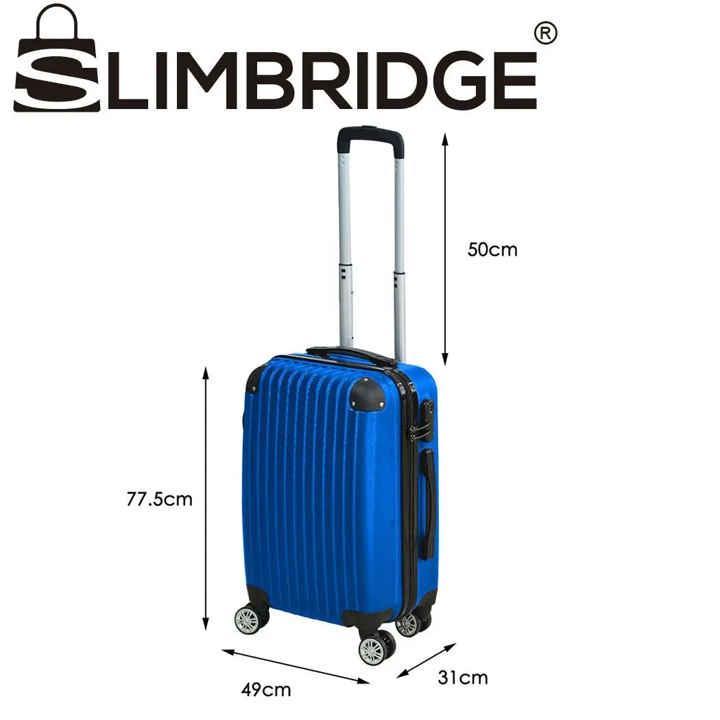 Slimbridge 28" Travel Luggage Suitcase TSA Lock Carry Bag Hard Case Blue