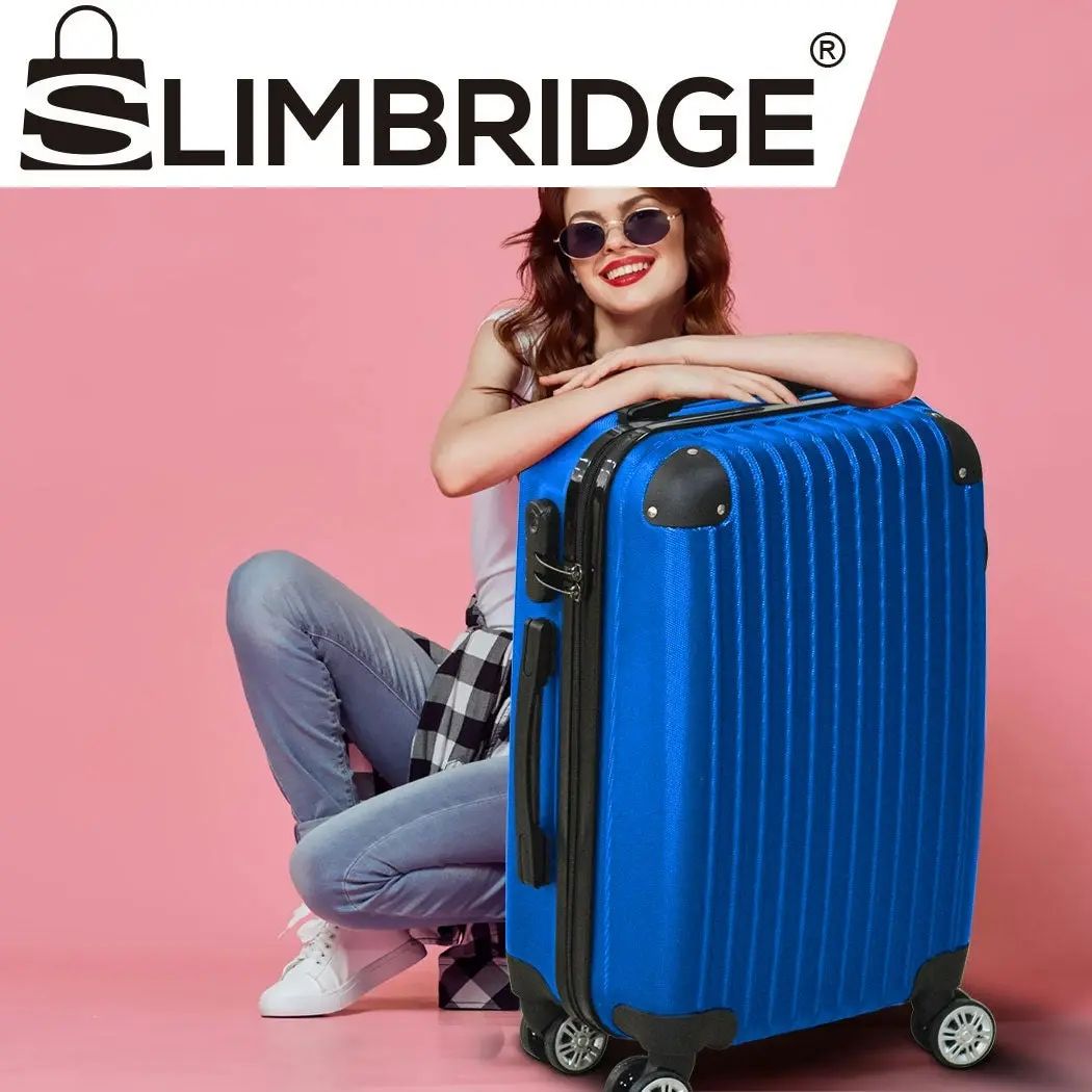 Slimbridge 28" Travel Luggage Suitcase TSA Lock Carry Bag Hard Case Blue