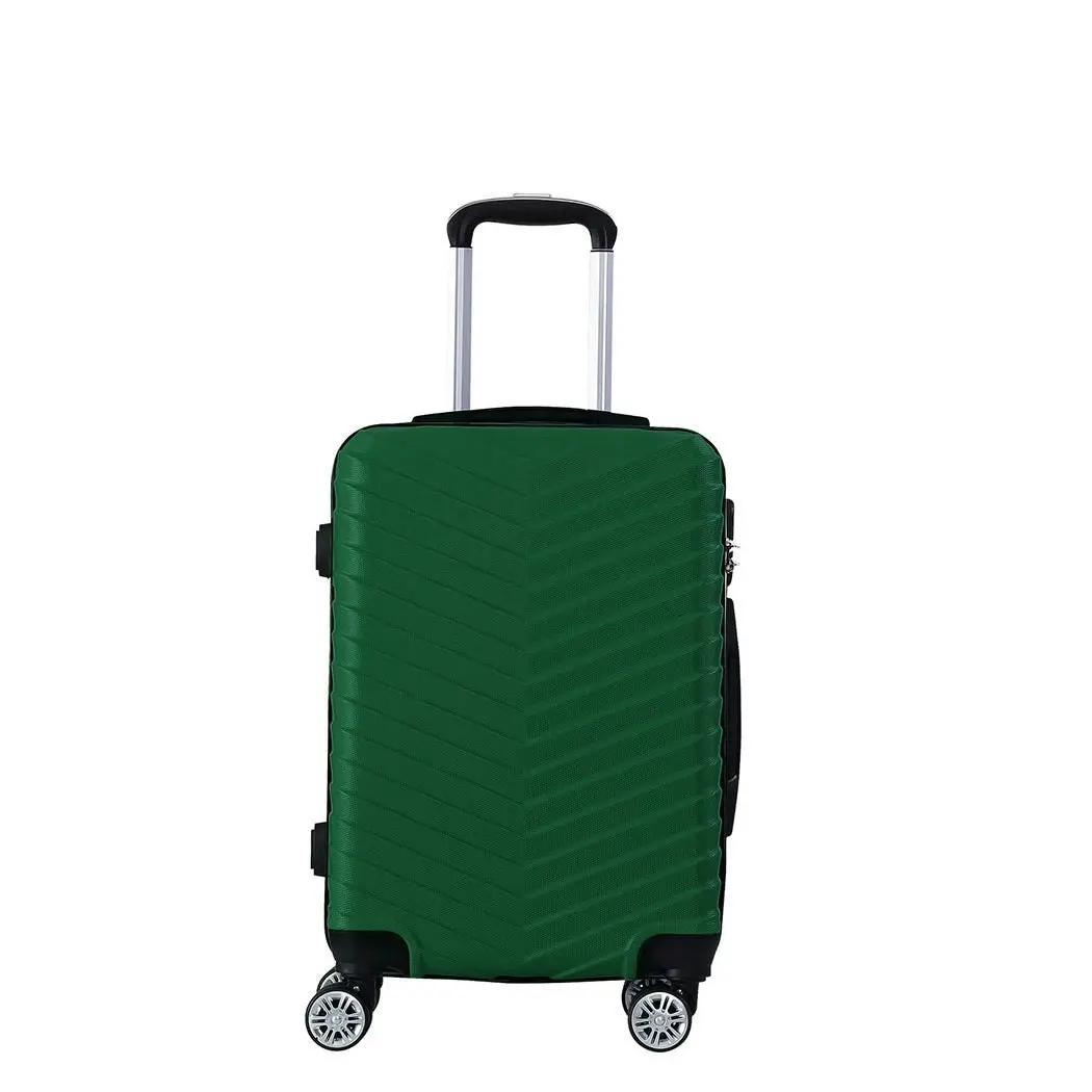 Slimbridge 24" Luggage Suitcase Travel TSA Hard Shell Carry Lightweight Green